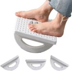 Rocking Foot Rest Under Desk with Foot Massage- Comfortable Foot Stool Ergonomic Footrest,Feet Stand for Office & Home (White)