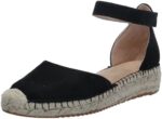 SOUL Naturalizer Women's Wren Ankle Strap Low Heel Espadrille Wedge Sandal