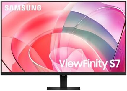 Samsung 32 Inch ViewFinity S7 High Resolution Black UHD Monitor with HDR 10, Multiple ports, Easy setup stand - (LS32D702EANXGO) [Canada Version] (2024)