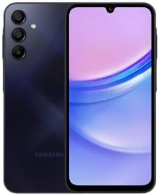 Samsung Galaxy A15 LTE, Android Smartphone, Dual SIM Mobile Phone, 6GB RAM, 128GB Storage (Navy Blue)