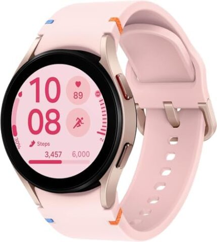 Samsung Galaxy Watch FE 40mm Bluetooth AI Smartwatch w/Fitness Tracking, BIA Sensor, Personalized HR Zones, Heart Rate Tracker, Sleep Monitor, 2024, International Version (Pink Gold)