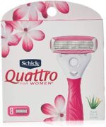 Schick Quattro for Women 4 Blade Razor Refills, Pack of 8