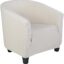 SearchI Club Chair Slipcover Stretch Barrel Chair Covers Jacquard Tub Chair Slipcover Spandex Armchair Sofa Cover Removable Couch Furniture Protector Arm Chair Cover for Living Room(Creamy-White)