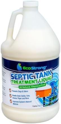 Septic Tank Treatment -1 Gallon Professional Grade Liquid | Live Bacteria & Enzyme Formula - Erase Septic Odor & Prevent Septic Backups