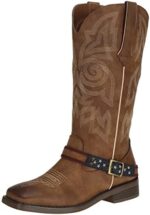 SheSole Woman Cowgirl boots Botte Cowboy Femme Western Mid Calf Boots Square Toe