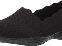 Skechers Womens Seager - Stat - Scalloped Collar, Engineered Skech-Knit Slip-on - Classic Fit Loafer