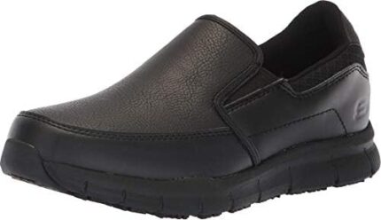 Skechers for Work Women's Nampa-Annod Food Service Shoe,Black