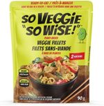 So Veggie So Wise, Fillets, Plant Based Protein, Vegetarian Meat Alternative, Vegan Protein Substitute, 90g