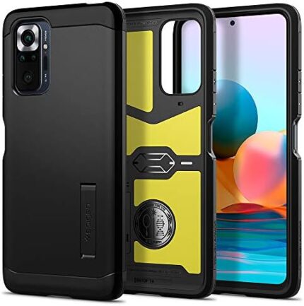 Spigen Tough Armor Works with Redmi Note 10 Pro Case (2021) - Black