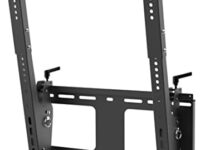 StarTech.com Portrait/Vertical TV Wall Mount - Heavy Duty TV Wall Mount - 40-55" VESA Display (110lb/50kg)- Tilting Low Profile Television Digital Signage Mount with Lockable Security Bar (FPWTLTPORT)