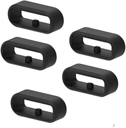 Strap Fastener Keepers Loop (Pack of 5) Compatible with Garmin Fenix 7S 6S 5S/Vivoactive 3 4/Venu 2 Plus/Venu Sq/Vivomove HR/Vivomove/Forerunner 645 245 45 45s 55 158 Smartwatch Bands