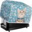 Suhoaziia Toaster Machine Protection Cover 2 Slice Cute Bread Maker Oven Dustproof Washable Cover for Small Kitchen Small Appliances, Home Kitchen Dining Table Decor, Cherry Blossom Cat