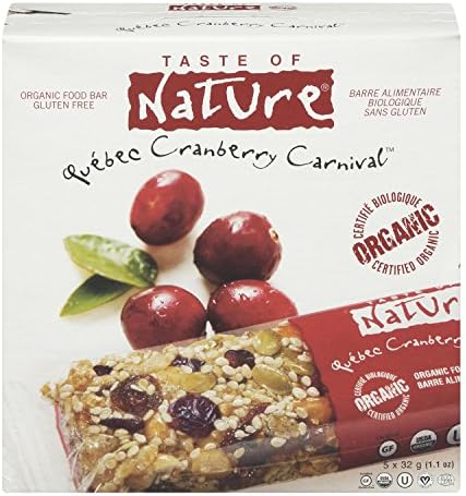 Taste of Nature Organic Family Pack-Quebec Cranberry Carnival, 5/32G