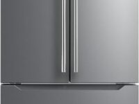 Techomey 36 French Door Refrigerator with Internal Ice Maker, 22.5 Cu.Ft 4-Door Upright Freezer and Fridge with Supper Freezer/Supper Cool, Fingerprint Resistant Stainless Steel