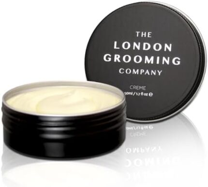 The London Grooming Company Hair Creme For Men | Medium All-Day Hold | Clean Finish | Easy to Wash Out | 1.7 Fl Oz (50ml)