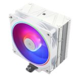 Thermalright Assassin Spirit 120 EVO White ARGB CPU Air Cooler, 2000RPM Speed,4 Heatpipes, 12cm White Quiet PWM Fan CPU Cooler with S-FDB Bearing,for AMD AM4 AM5/Intel 1700/1150/1151/1200, PC Cooling