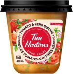 Tim Hortons Tomato and Herb Bisque Soup, Ready to Serve, On the Go, 400ml