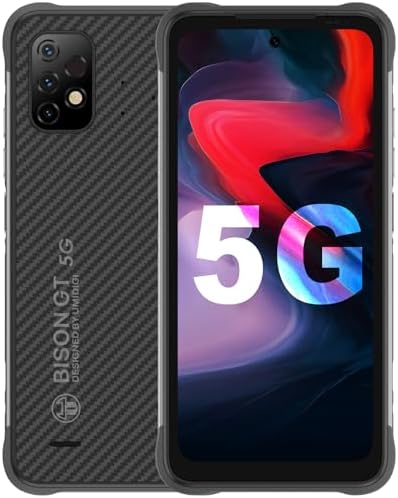 UMIDIGI Bison GT2 5G NFC Rugged Smartphone 2023, Android 12 Dimensity 900 Rugged Phone, 6.5" 90Hz FHD+, 8GB+128GB,6150mAh 64MP Global Version Dual 4G Dual SIM Outdoor Waterproof Phones