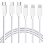 USB C to Lightning Cable 3Pack 3FT, MFi Certified iPhone 14 13 12 Fast Charger Cable, Power Delivery Type C Charging Cord Compatible with iPhone 14 13 13 Pro Max 12 12 Pro Max 11 XS XR X 8 iPad