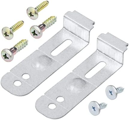 Ultra Durable DD94-01002A Dishwasher Assembly-Install Kit (2 Mounting Brackets & 6 Mounting Screws)