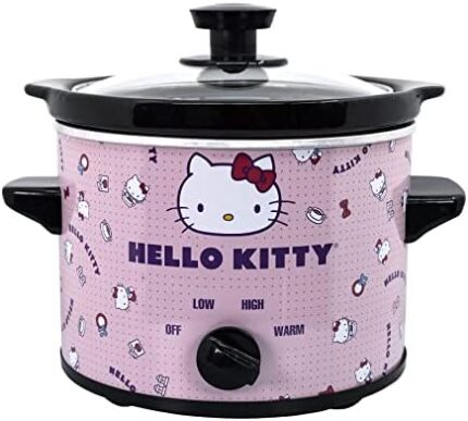 Uncanny Brands Hello Kitty 2qt Slow Cooker - Cook With Your Favorite Sanrio Characters