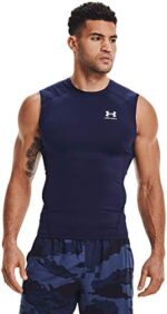 Under Armour Mens Armour HeatGear Compression Sleeveless T-Shirt Sleeveless