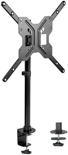 VIVO Ultra Wide TV Desk Mount for up to 55 inch Screens Weighing 29.9kg, Full Motion Height Adjustable Single Television Stand, Black, STAND-V155C