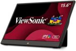 ViewSonic VA1655 15.6 Inch 1080p Portable IPS Monitor with Mobile Ergonomics, USB C, and HDMI for Home and Office, Black