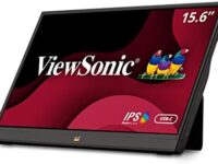 ViewSonic VA1655 15.6 Inch 1080p Portable IPS Monitor with Mobile Ergonomics, USB C, and HDMI for Home and Office, Black