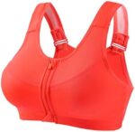 Women's Fitness Sports Bras Zipper Running Shockproof Yoga Tank Bra Front Zip Up Sport Bra Comfort Wirefree Activewear