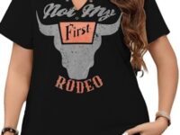 Women's Plus Size Tops Cowgirl Country Outfits Cowboy Shirts Western Graphic T-Shirts