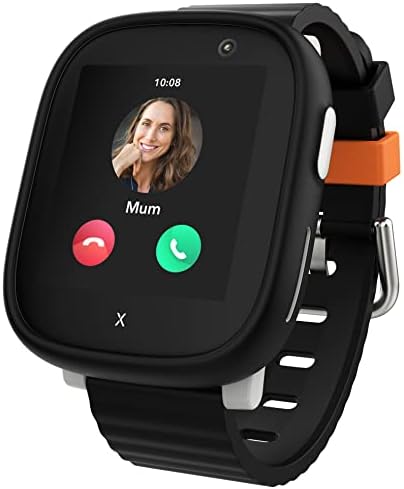 Xplora X6 Play - Watch Phone for Children (SIM Free) 4G - Calls, Messages, Kids School Mode, SOS Function, GPS Location, Camera and Pedometer (Black)