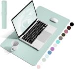 YSAGi Writing Desk Pad, Anti-Slip Thin Mousepad for Computers,Office Desk Accessories Laptop Waterproof Dual-Sided Desk Protect for Office Decor and Home(Mint Green, 23.6" x 13.7")