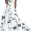 Yihaojia Maxi Dresses Women - Summer Long Dress Casual Floral Sleeveless - Elegant V-Neck Flowy A-Line Maxi Dress