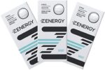 ZENERGY Energy Gum, 50mg of Caffeine Per Piece with B6 and B12 Vitamins, 0 Calories, Sugar and Gluten Free, Non GMO, Vegan and Aspartame Free, Mint Flavour, 8-Count Boxes (Pack of 3)