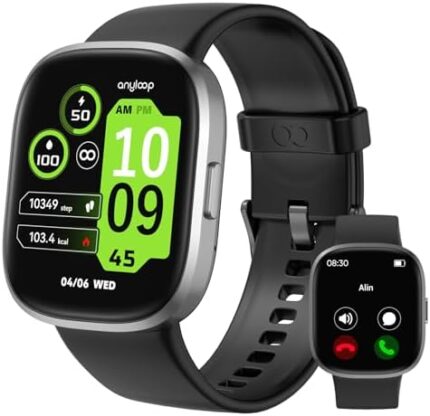 anyloop Smart Watch for Men Women(Answer/Make Call), 1.83" HD Fitness Watch with Heart Rate Blood Oxygen Sleep Monitor, IP68 Waterproof 100 Sports Modes Smartwatch for Android iOS