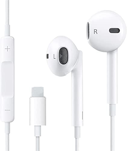 in-Ear Earphones Wired Stereo Sound Headphones for iPhone with Microphone and Volume Control,Active Noise Cancellation Compatible with iPhone 11/12/7/8P/X/iPod/XS/XR/13/14…