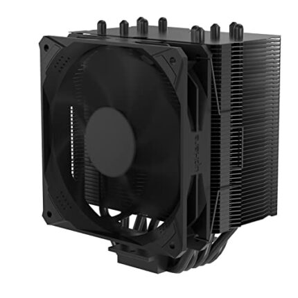 upHere C5BK CPU Air Cooler 5 Heat Pipes LGA 1700 Ready Copper 120mm PWM Processor Cooler for Intel LGA 1700/1200/115X AMD Universal Socket(not support AM4),Black Edition