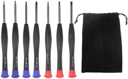 uxcell Electronics Repair Tool Kit, 7 in 1 Magnetic Precision Screwdriver Tweezer Sets for Repairing Mobile, Computer, Laptop, Small Home Appliances