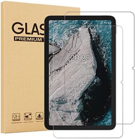 [2 Pack] EpicGadget Glass Screen Protector For Nokia T20 Tablet (10.4 inch) Anti Scratch 9H Hardness Tempered Glass Screen Protectors