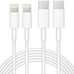 Coreykin Charger Cable USB C to L Cable [MFi Certified】2-Pack Fast Pad Charger Cable Type C 6 Ft Fast Charging Compatible with iPhone 14 13 12 11Pro Max/13 12Mini/11/11 Pro Max