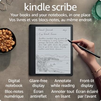 Kindle Scribe (32 GB) - 10.2” 300 ppi Paperwhite display, a Kindle and a notebook all in one, convert notes to text and share, includes Premium Pen