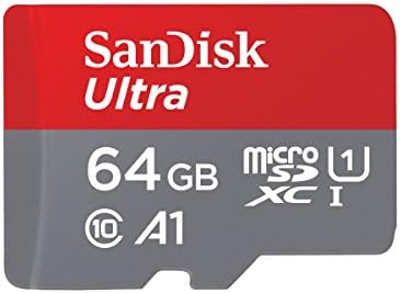 SanDisk Ultra 64 GB microSDXC Speicherkarte + SD-Adapter mit A1 App-Leistung bis zu 140 MB/s, Klasse 10, U1