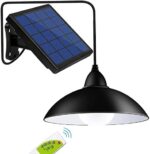 Solar Lights Outdoor Indoor, Awanber 12 LED (Equivalent to 50W Incandescent Brightness) Waterproof Remote Control Solar Pendant Light Hanging Lamp for Gazebo, Garden,Garage, Yard, Patio, Lawn, Balcony