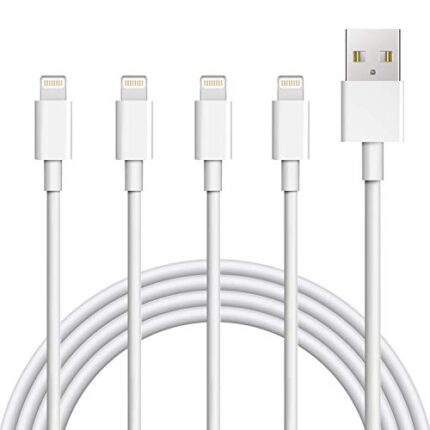 Sundix for iPhone Charger Cord, 4 Pack 6ft Lightning Cable iPhone Charger Cable MFi Certified Compatible iPhone 14/13/12/11 Xs Max XR X 8 7 6s Plus ipad Mini/Air iPod Pods White