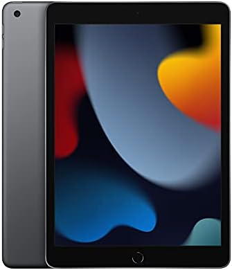 Apple iPad (9th Generation): with A13 Bionic chip, 10.2-inch Retina Display, 256GB, Wi-Fi, 12MP front/8MP Back Camera, Touch ID, All-Day Battery Life – Space Grey