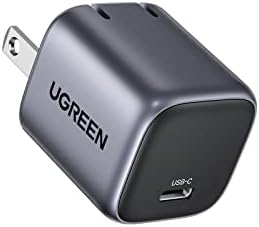 UGREEN USB C Charger Block 30W, Foldable Nexode Fast Charger GaN Fast Charging, USB C Wall Charger Compatible for iPhone16 Pro Max 15Pro, Galaxy S24 Series, Pixel 8 Pro 7, MacBook Air, iPad Pro, Black