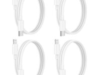 USB C to Lightning Cable 4Pack 3FT Type C Charger Fast Charging Cord Compatible for Apple iPhone 14/14 Pro/14Pro Max/13/13 Pro/12/12 Pro/11/11 Pro/XR/XS/X/8/8 Plus/iPad MFi Certified