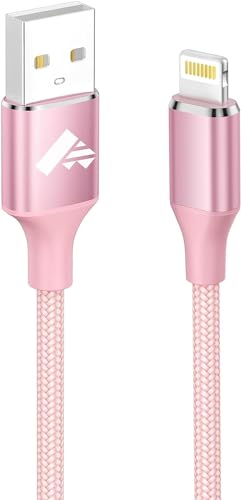 iPhone Charger Cable, Lightning Cable MFi Certified iPhone Charger Fast Charging Cable Braided iPhone Cord USB Charging Cable for iPhone 14 13 12 11 Pro MAX XS XR X 8 7 Plus 6S 5S SE, iPad-3.3FT