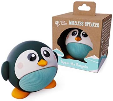 Planet Buddies Penguin, Bluetooth Speakers Portable with Great Sound, 33-Foot Bluetooth Range and Built-in Mic. Wireless Speaker for iPhone, Samsung, and More